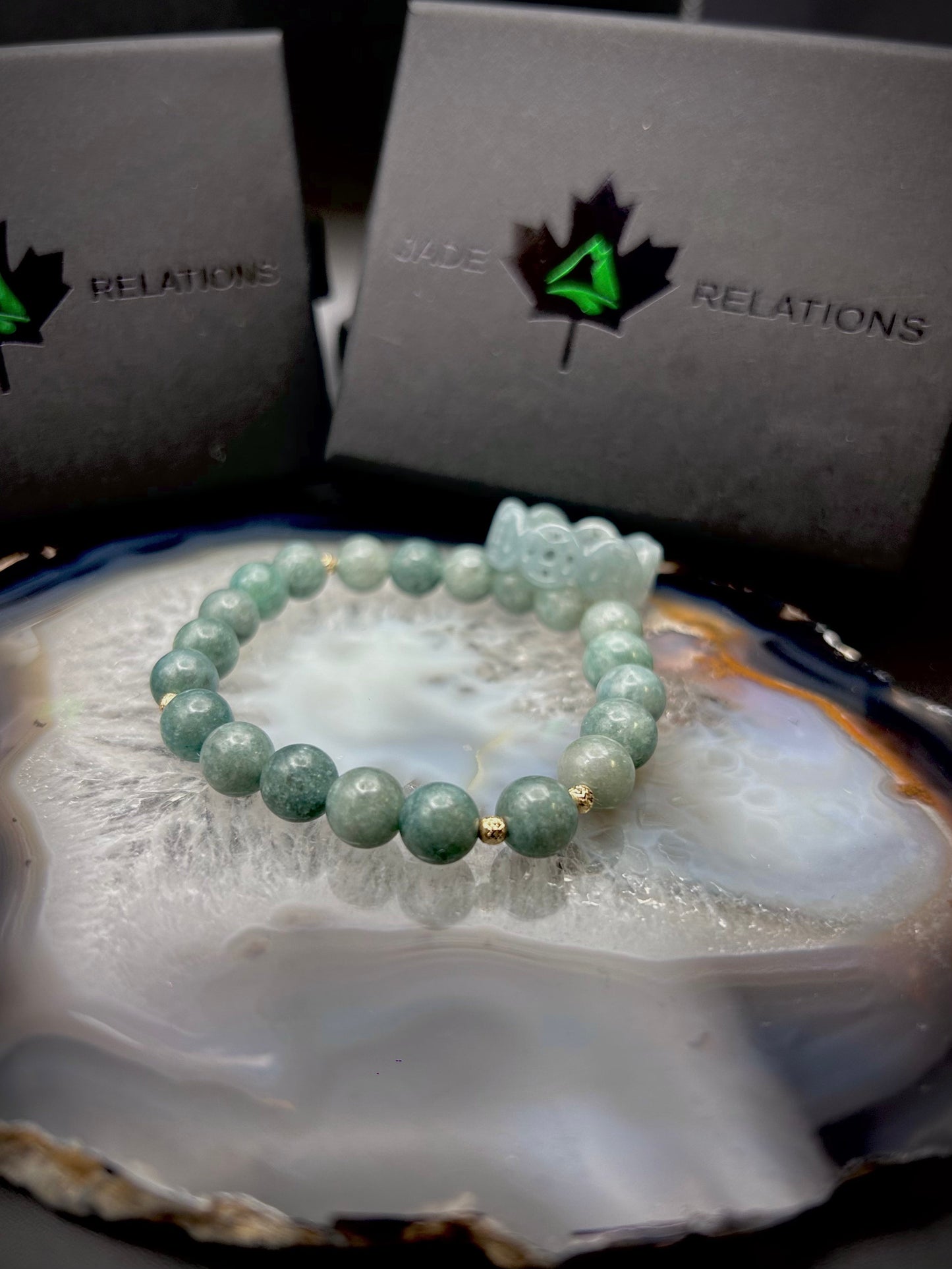 * Blue Water Jade + 14K Solid Gold + Ring Combo ($50 Savings)