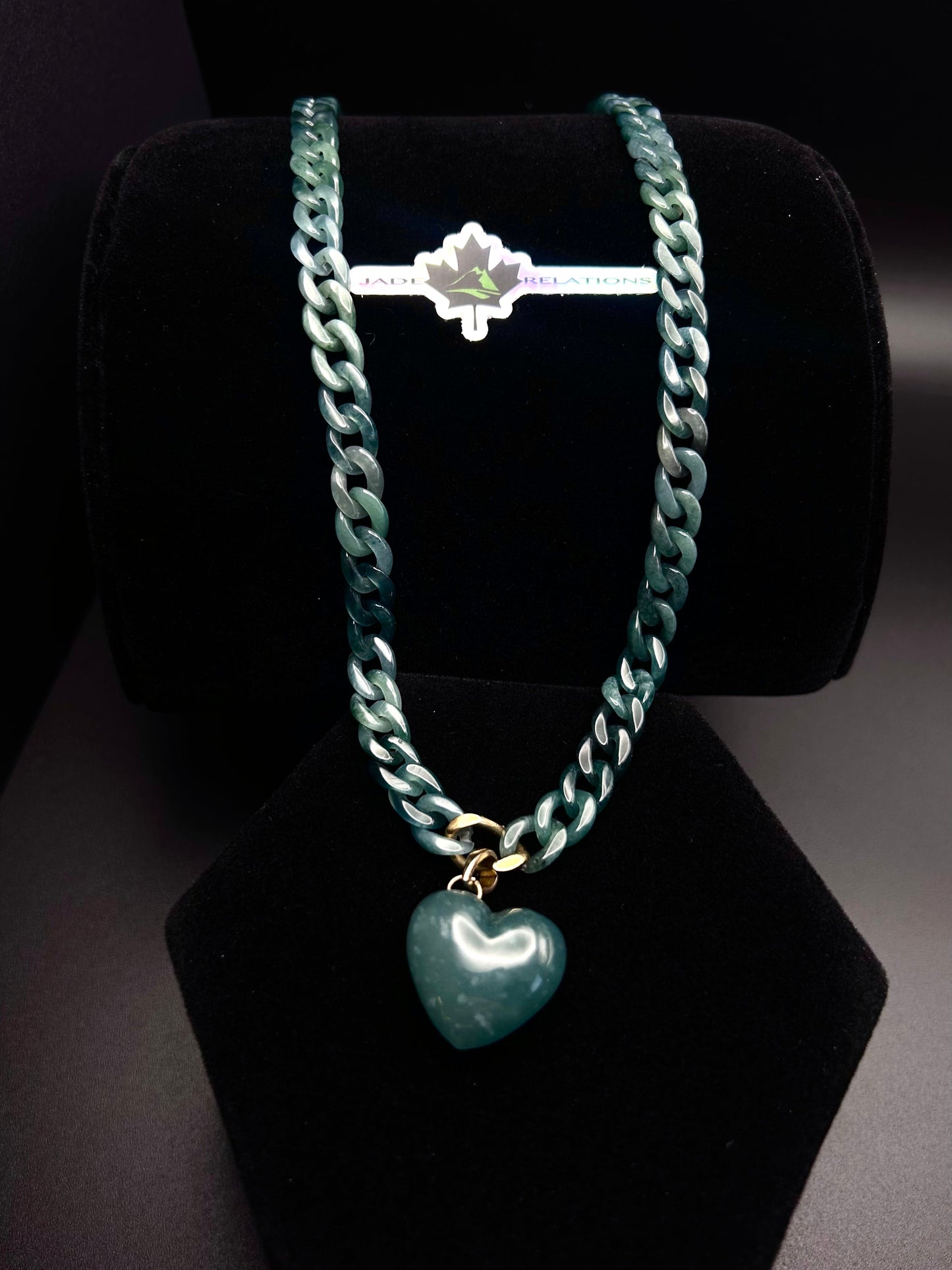 "All Love" pendant on 18" Blue Water Chain
