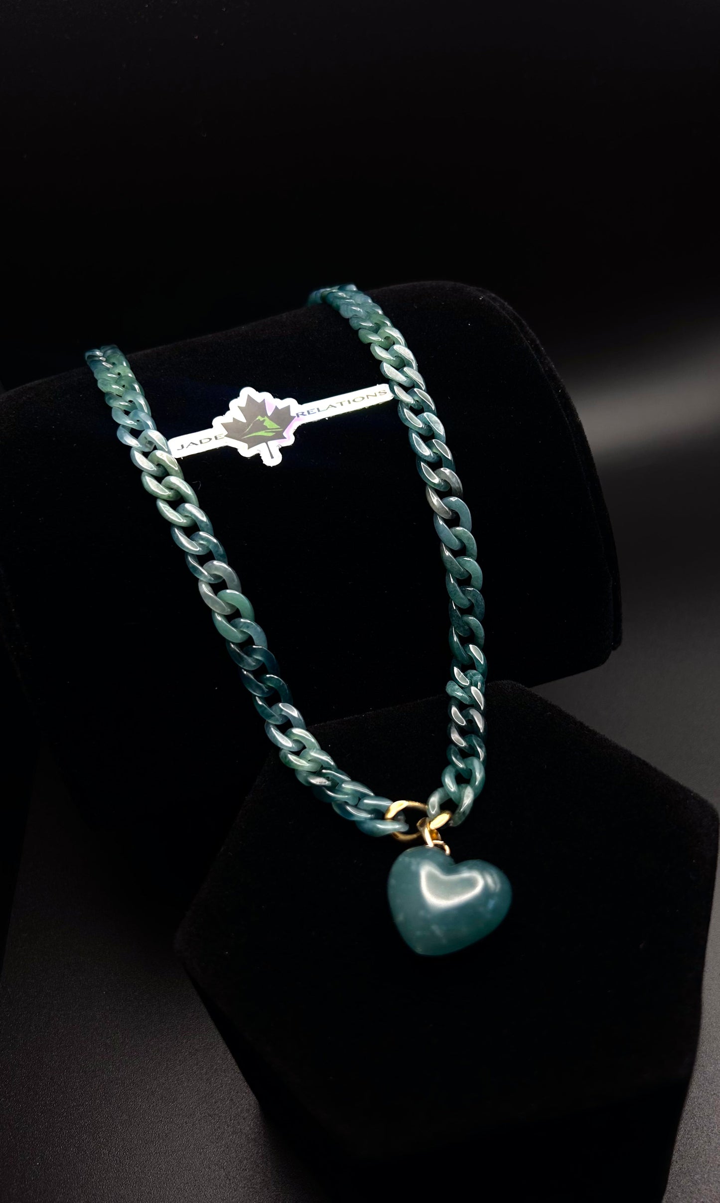 "All Love" pendant on 18" Blue Water Chain